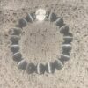 Natural white moonlight bracelet for girls cream body blue and white cat's eye crystal bracelet single circle jewelry