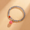 Crystal Grey Moonlight Labradorite Bracelet Yanyuan Agate Lotus Bracelet