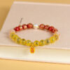 Agate gold foil glass pearl bracelet classic fashion new original hot style bracelet jewelry