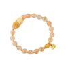 Pink gold foil incense ash glass nine-tailed fox bracelet lotus pendant popular women's bracelet