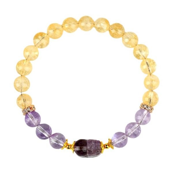 Huang Asai Amethyst Pixiu Bracelet New Chinese Fashion Original Bracelet Jewelry Customized
