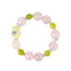 Rose Quartz Green Crystal Bear Bracelet Original Large Particles Hot Sale Peach Pink Love Bracelet Jewelry
