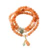Gold Jade Multi-Circle Bracelet Gourd Pendant New Popular Ethnic Style Buddhist Bead Bracelet