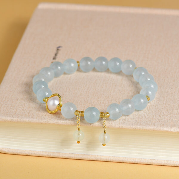 Aquamarine bracelet sweet small fresh original fashion niche light luxury bracelet