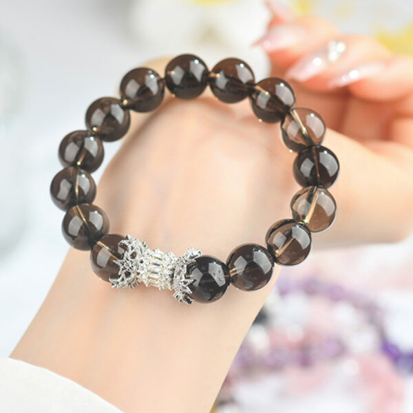Crystal smoky quartz bracelet fashionable original atmosphere new hot style bracelet jewelry gift