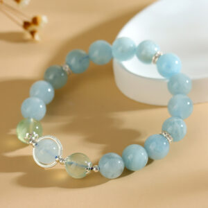 Crystal aquamarine grape stone bracelet fresh fashion niche simple design bracelet jewelry