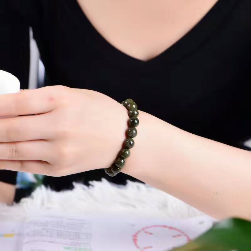 Green ghost full ghost cornucopia bracelet single circle that female crystal jewelry hidden deep