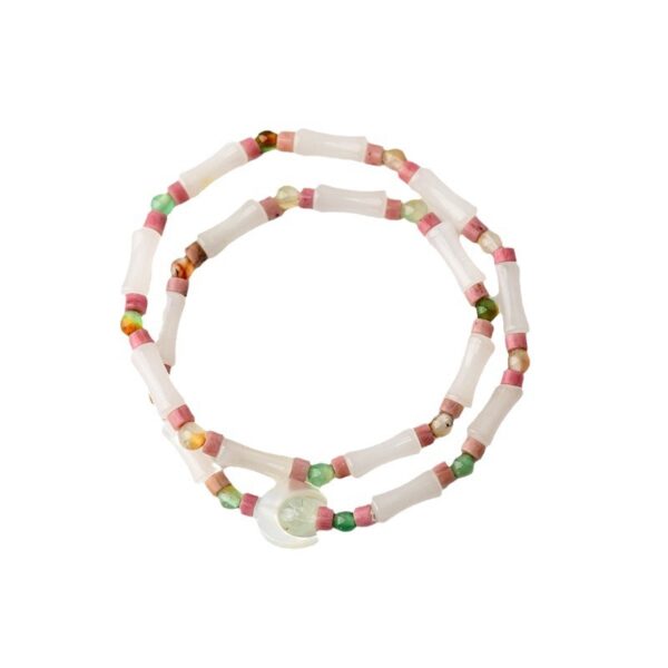 Jade bamboo bracelet niche light luxury exquisite moon original design sweet small fresh women's bracelet