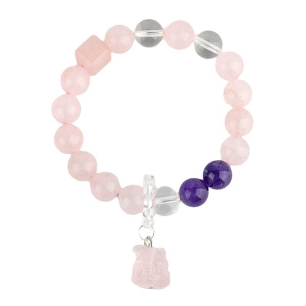 Crystal Rose Quartz Bracelet New Nine-tailed Fox Bracelet Original Chinese Style Love Bracelet