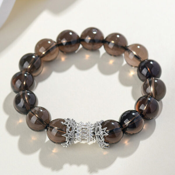 Crystal smoky quartz bracelet fashionable original atmosphere new hot style bracelet jewelry gift