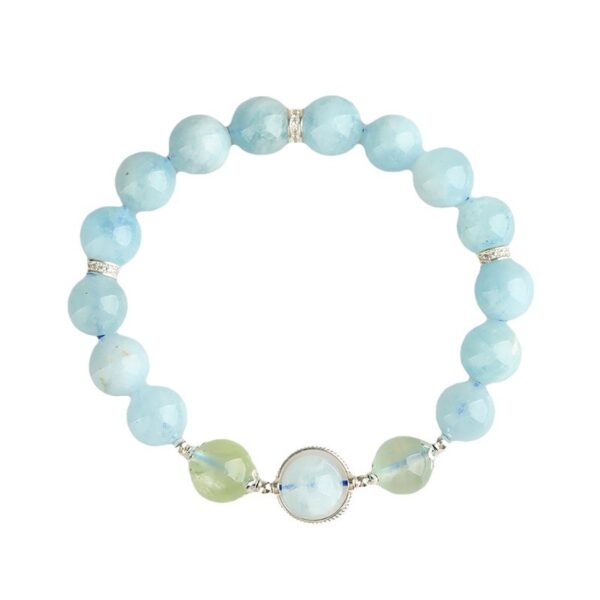 Crystal aquamarine grape stone bracelet fresh fashion niche simple design bracelet jewelry