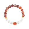 Red gum flower sugar cube cut white crystal bracelet fashionable original exquisite new style bracelet jewelry