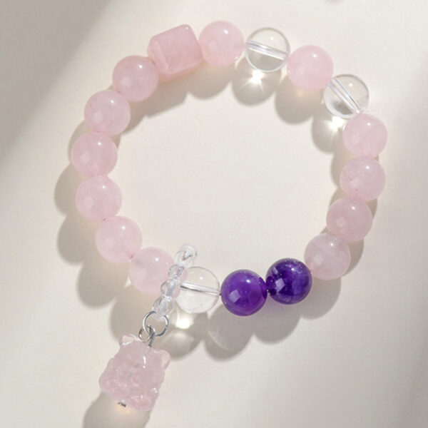Crystal Rose Quartz Bracelet New Nine-tailed Fox Bracelet Original Chinese Style Love Bracelet