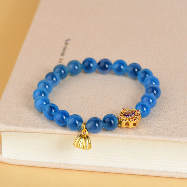 Half sugar heart agate bracelet lotus pendant new original courtyard travel souvenir new hot bracelet