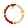 Crystal red agate golden yellow crystal tiger eye stone bracelet fashionable original new hot style bracelet