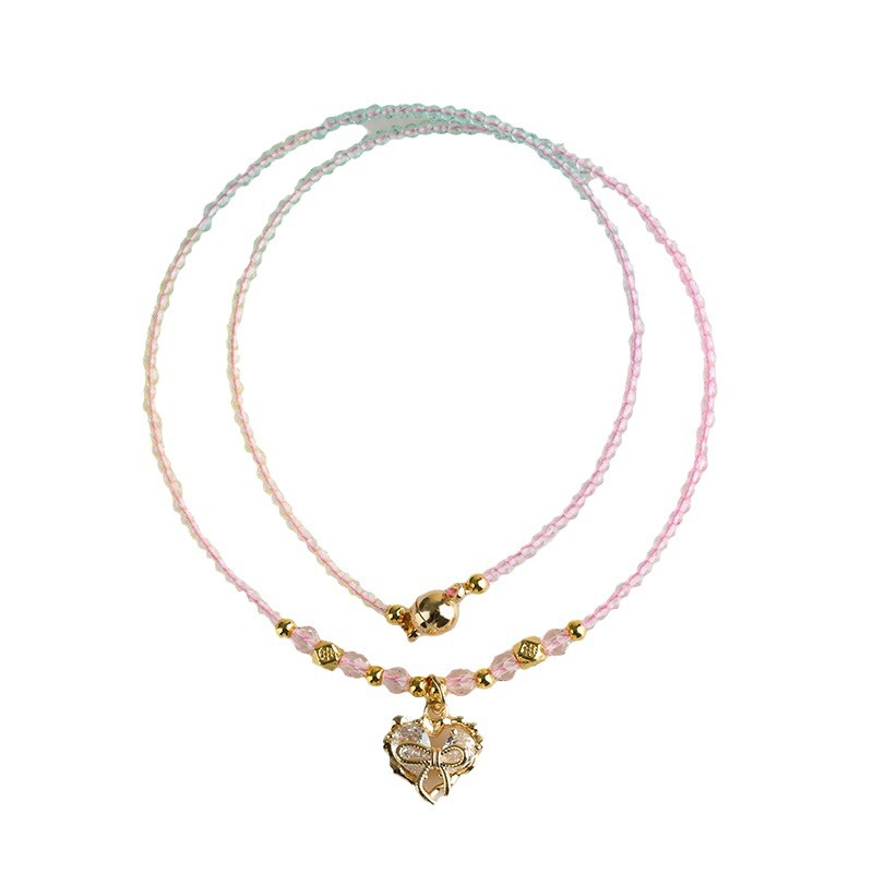 Rainbow spinel double circle bracelet fresh and sweet niche light luxury female student fashion bracelet