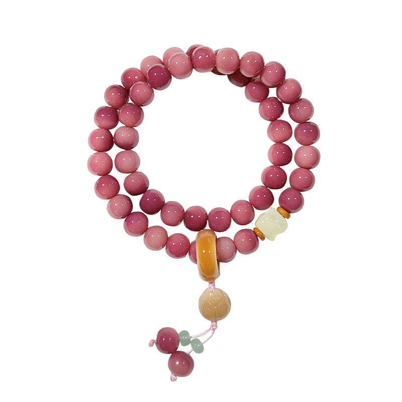 Plum sauce bodhi bracelet double circle handheld bracelet Buddhist beads wholesale