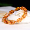 Citrine violent yellow tower crystal pyramid color barrel bead bracelet ice crystal original bracelet