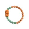 Natural stone old-style beads sandalwood splicing bracelet new Chinese retro style Buddhist beads creative bracelet jewelry