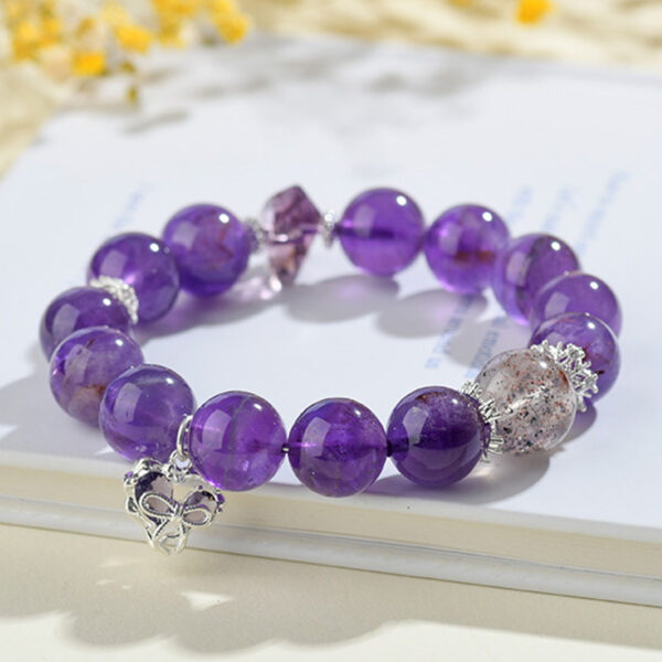 Amethyst Black Strawberry Crystal Love Bracelet Nine Purple Fire New Chinese Style Atmospheric Bracelet Jewelry