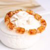 Citrine violent yellow tower crystal pyramid color barrel bead bracelet ice crystal original bracelet