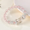 Ice pink crystal white crystal fox bracelet fresh and fashionable new Chinese style bracelet jewelry
