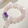 Crystal Rose Quartz Bracelet New Nine-tailed Fox Bracelet Original Chinese Style Love Bracelet