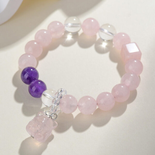 Crystal Rose Quartz Bracelet New Nine-tailed Fox Bracelet Original Chinese Style Love Bracelet