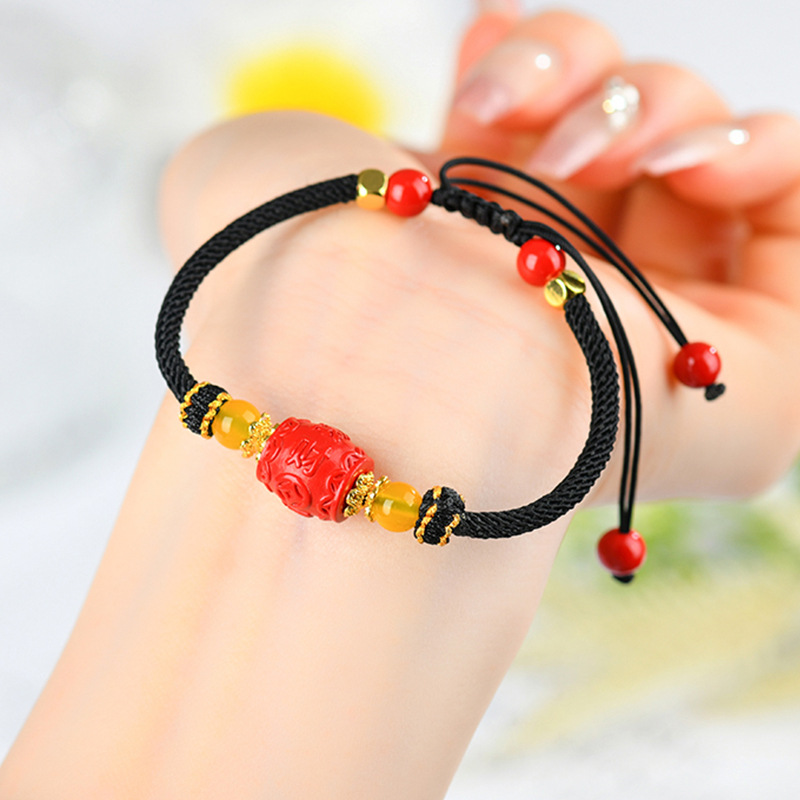 Wealth rolling braided bracelet handmade DIY hand rope Chinese style hand jewelry