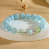 Crystal aquamarine grape stone bracelet fresh fashion niche simple design bracelet jewelry