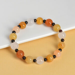 Gold Jade Pumpkin Bead Bracelet Natural Colored Jade Ancient Style Personalized Internet Hot Selling