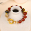 Nezha 2 original red agate yellow tower crystal bracelet 2025 new hot style bracelet jewelry customization