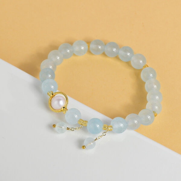 Aquamarine bracelet sweet small fresh original fashion niche light luxury bracelet