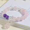 Crystal Rose Quartz Bracelet New Nine-tailed Fox Bracelet Original Chinese Style Love Bracelet