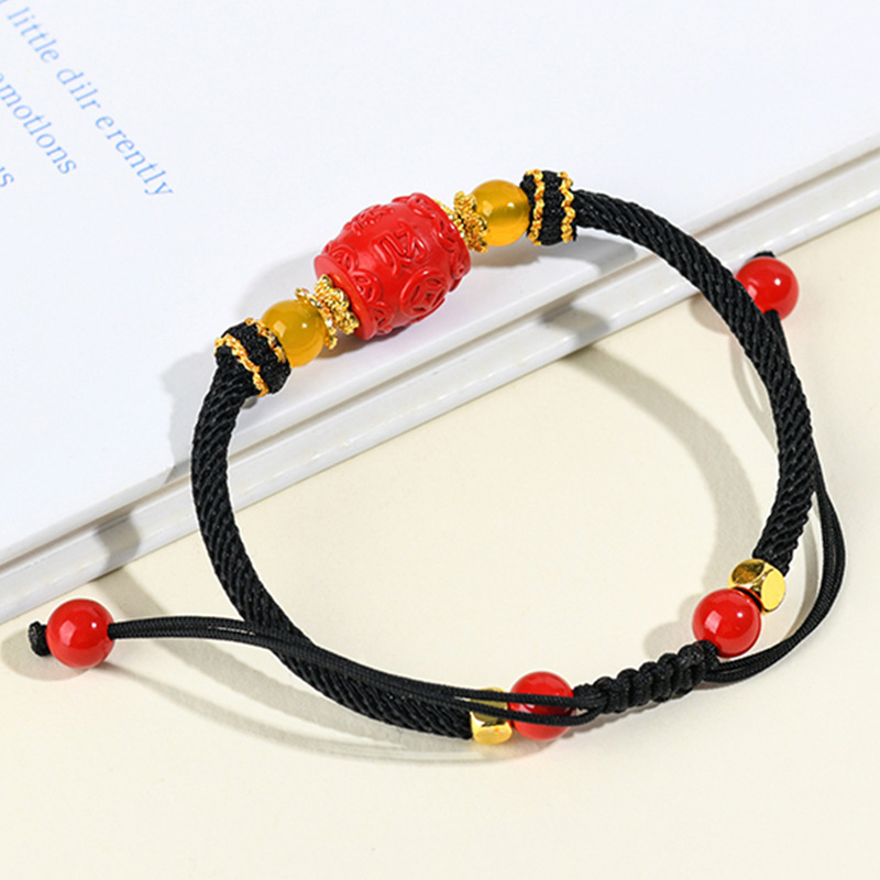 Wealth rolling braided bracelet handmade DIY hand rope Chinese style hand jewelry