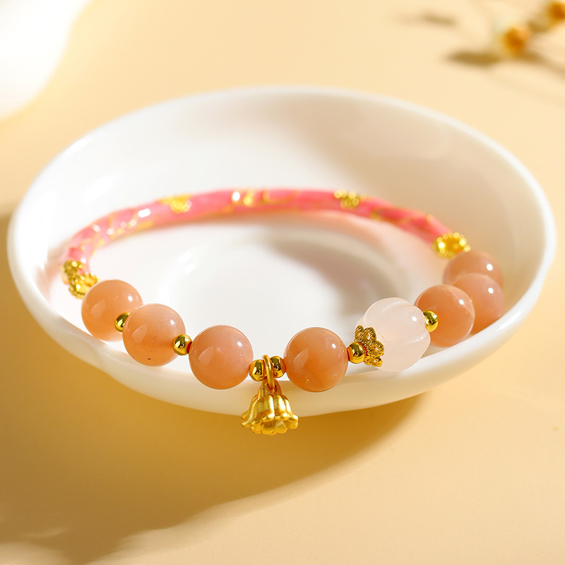 Sunstone Half Life Marriage Bracelet Lily of the Valley Half Bracelet New Chinese Style Original Women's Bracelet