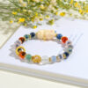 Natural sugar heart agate Duobao Tara bracelet live broadcast cultural and creative hot selling heart sutra bracelet jewelry