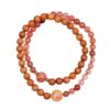 Natural ice drifting South Red Agate Sandalwood Double Circle Bracelet Chinese Buddhist Beads Play Retro Hot Style