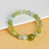 Green grape milk cap Xiuyan jade bracelet ins style exquisite fashion simple network hot bracelet jewelry