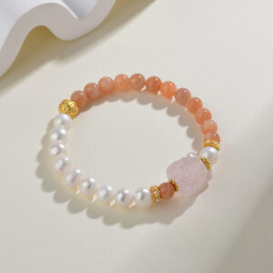 Pearl sunstone rose quartz nine-tailed fox bracelet small fresh fashion bracelet original hot jewelry