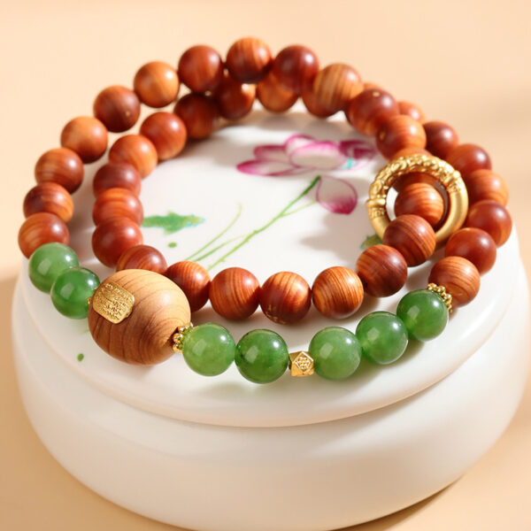 Field chalcedony double circle bracelet high oil translucent new Chinese style original Chinese style hot bracelet jewelry