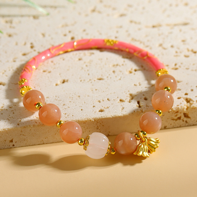 Sunstone Half Life Marriage Bracelet Lily of the Valley Half Bracelet New Chinese Style Original Women's Bracelet