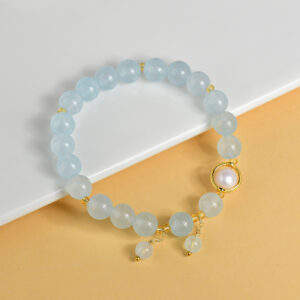 Aquamarine bracelet sweet small fresh original fashion niche light luxury bracelet