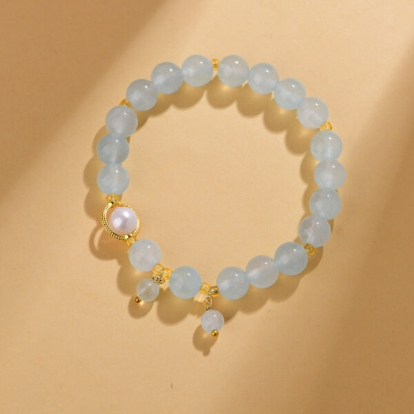 Aquamarine bracelet sweet small fresh original fashion niche light luxury bracelet