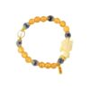 Gold foil glass half sugar heart agate Xiaolongnu bracelet new cultural and creative hot original bracelet