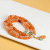 Gold Jade Multi-Circle Bracelet Gourd Pendant New Popular Ethnic Style Buddhist Bead Bracelet