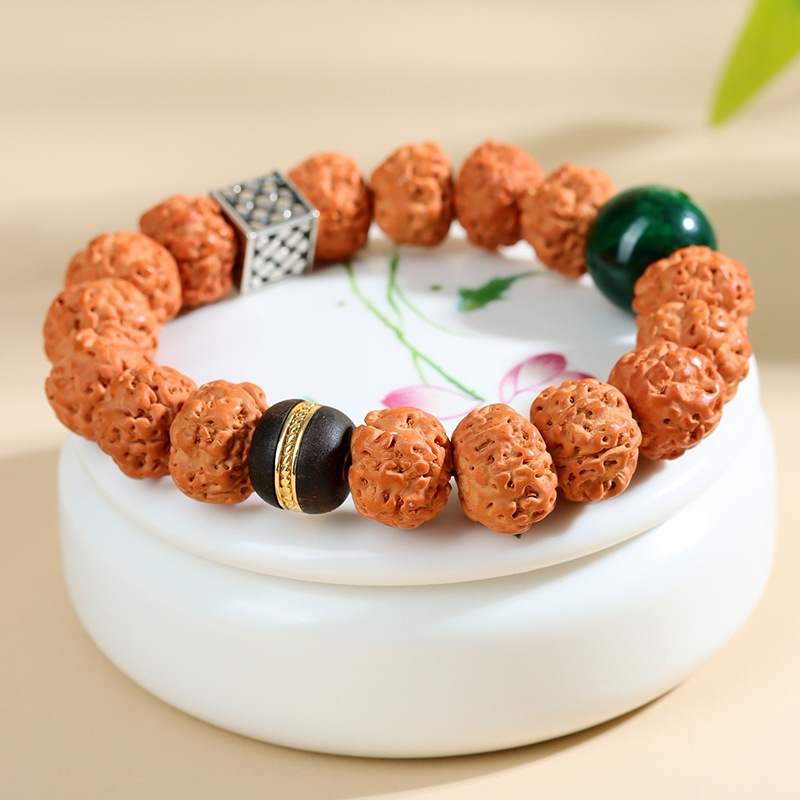 Bodhi single-loop bracelet walnut around the finger play Buddhist beads hand string jewelry customization