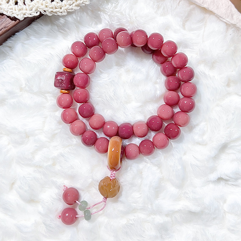Plum sauce bodhi bracelet double circle handheld bracelet Buddhist beads wholesale