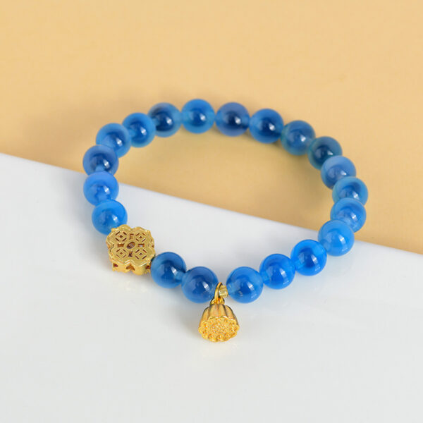 Half sugar heart agate bracelet lotus pendant new original courtyard travel souvenir new hot bracelet