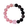 Strawberry crystal silver stone bracelet pink crystal lion new Chinese style atmospheric new style bracelet
